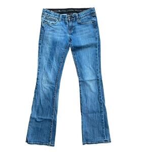 REROCK for Express Bootcut Low Rise Jeans Womens Size 4 Medium Wash Rodeo Biker